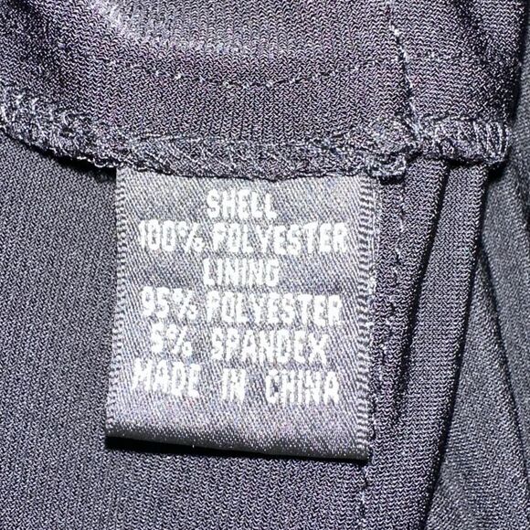 Adrianna Papell Cocktail Dress Women's 4 Black Tiered V-Neck Cap Sleeve - Picture 7 of 8